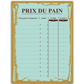 etal-shop.com - Tarif Prix du Pain " MACARONS " + chiffres adhésifs