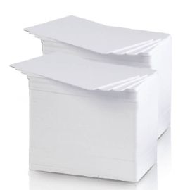 etal-shop.com - 500 cartes blanches PVC alimentaire 0.76 86 x 54 mm