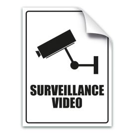 etal-shop.com - Adhésif "Surveillance vidéo" pour vitrine