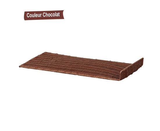 etal-shop.com - Panneau rebord polypropylène, coloris chocolat