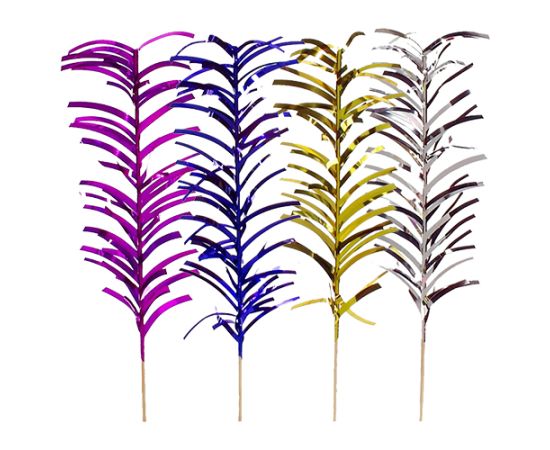 etal-shop.com - Pique décoratif 20 cm couleurs assorties ''Palm Leaf'' par 800