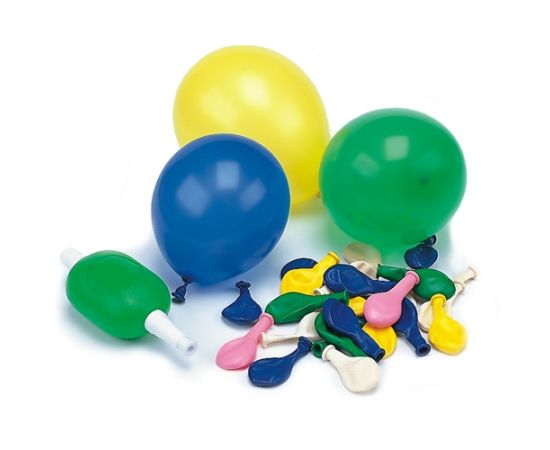 etal-shop.com - Ballon avec pompe D8,5 cm couleurs assorties par 500