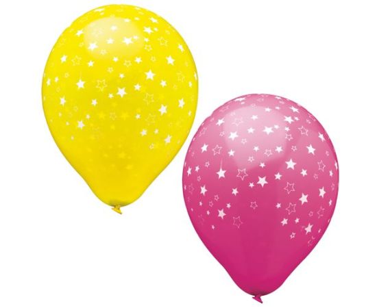 etal-shop.com - Ballon D29 cm couleurs assorties ''Stars'' par 180