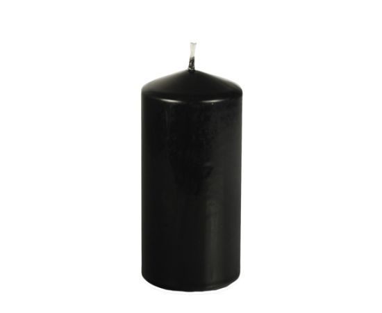 etal-shop.com - Bougie cylindrique D69 mm - 150 mm noir par 8