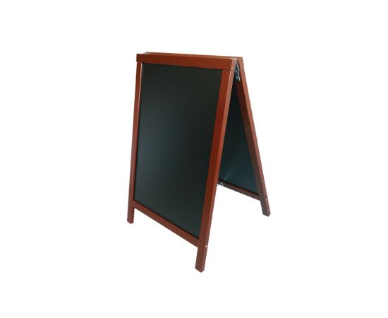 etal-shop.com - Chevalet stop trottoir avec cadre bois couleur chocolat dimensions 85 x 55 cm