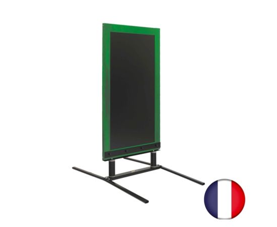 etal-shop.com - Panneau trottoir sur ressorts dimensions 128 x 65 cm cadre bois couleur vert feuille - Fabrication française