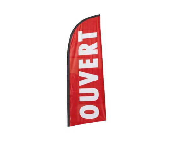 etal-shop.com - Drapeau publicitaire "OUVERT" de dimensions 225 x 85 cm