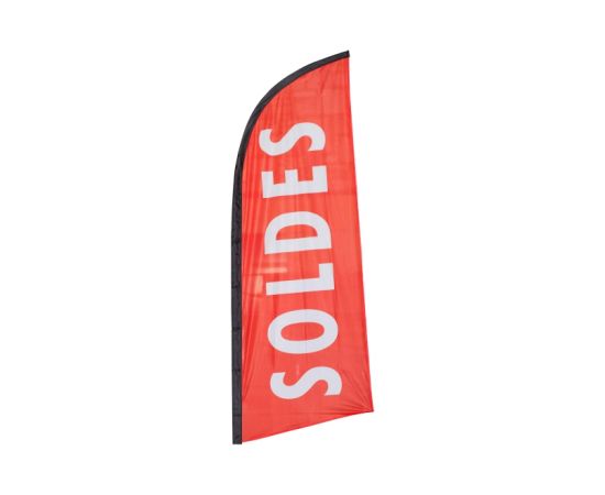etal-shop.com - Drapeau publicitaire "SOLDES" de dimensions 225 x 85 cm