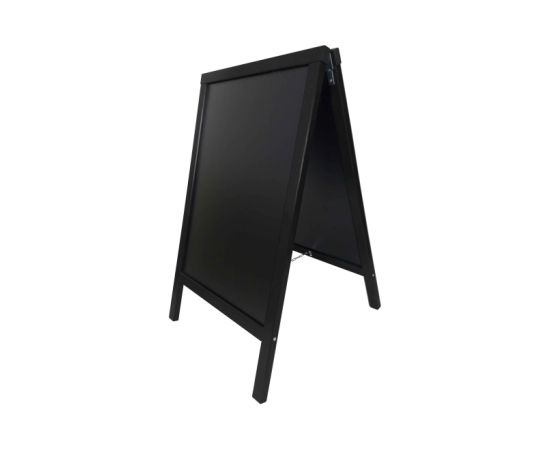 etal-shop.com - Chevalet stop trottoir avec cadre bois couleur noir dimensions 90 x 55 cm