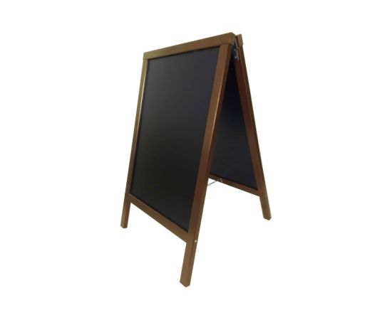 etal-shop.com - Chevalet stop trottoir avec cadre bois couleur chêne dimensions 90 x 55 cm